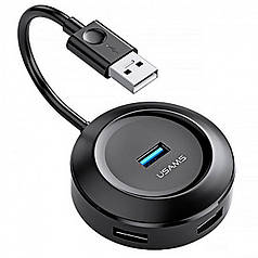 Адаптер USB HUB USAMS US-SJ414 4USB Black (N014986)