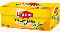 Чай Липтон Черный 50 шт.Чай черный в пакетиках Lipton Yellow Label 50 шт. Есть Товар в розницу.