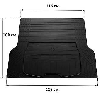 Гумовий килимок в багажник для UNI BOOT L 137см Х 109см Stingray