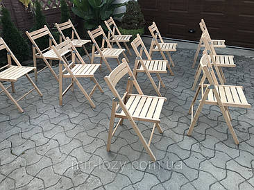 Дерев'яний складаний стілець /Туристичний стілець складаний /Дерев'яний стілець розкладний / ОПТ