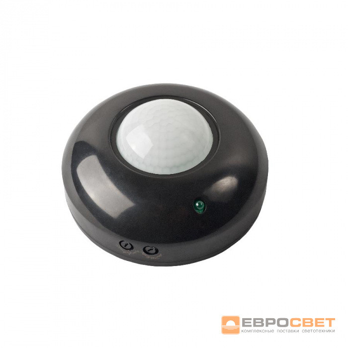 Датчик руху накладний ЄВРОСВЕТ SO-01 360° Чорний, фото 1