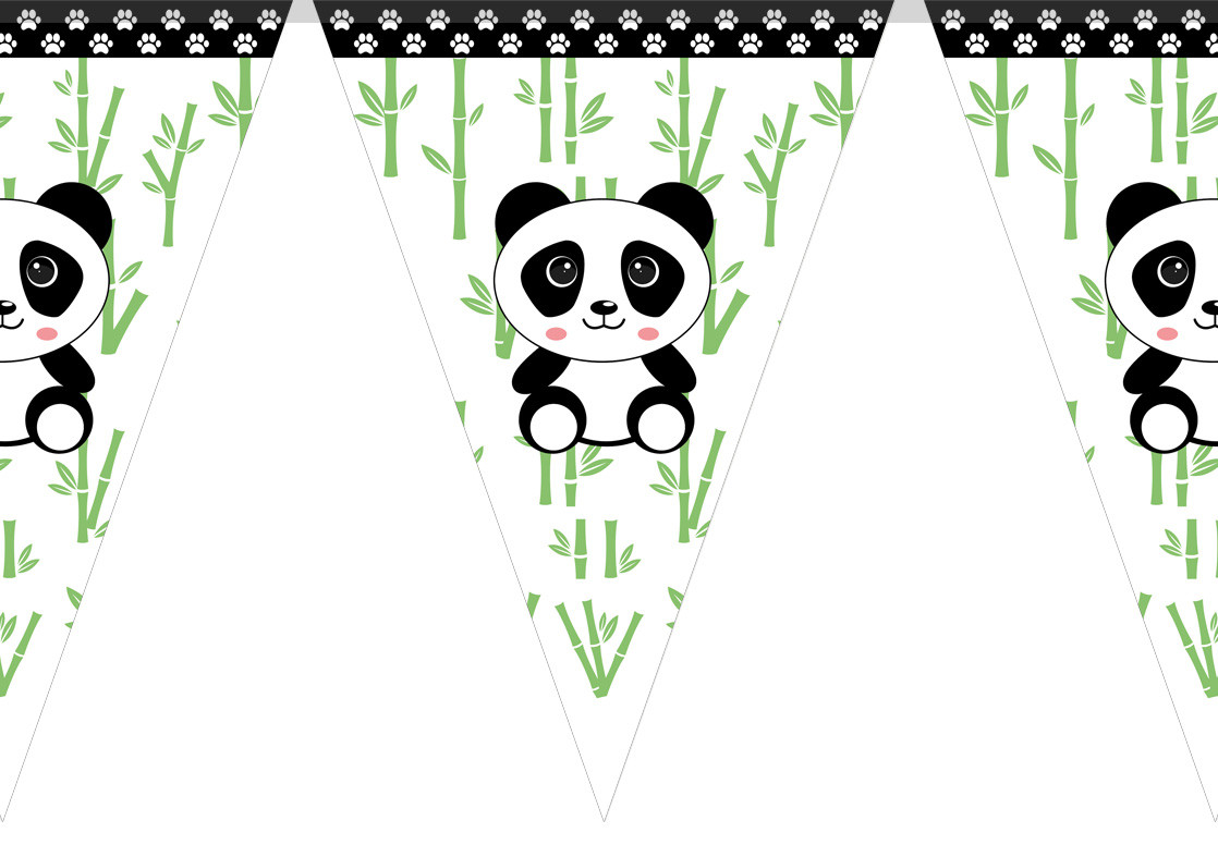 Гірлянди паперові "Панда" Panda