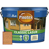 Декоративная пропитка для защиты древесины Pinotex Classic Lasur, 10 л бесцветный 10 л, Тиковое дерево