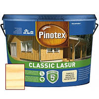 Декоративне просочення для захисту деревини Pinotex Classic Lasur, 10 л безбарвний