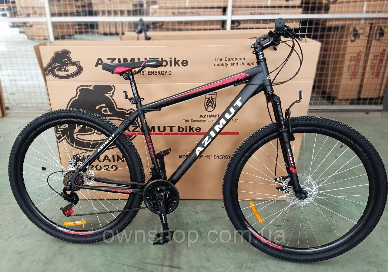 Велосипед гірський Energy AZIMUT колеса 29", рама 21" FRD Чорно-червоний