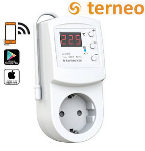 Терморегулятор програмований Terneo RZX з wi-fi (розетковий), Україна, фото 1