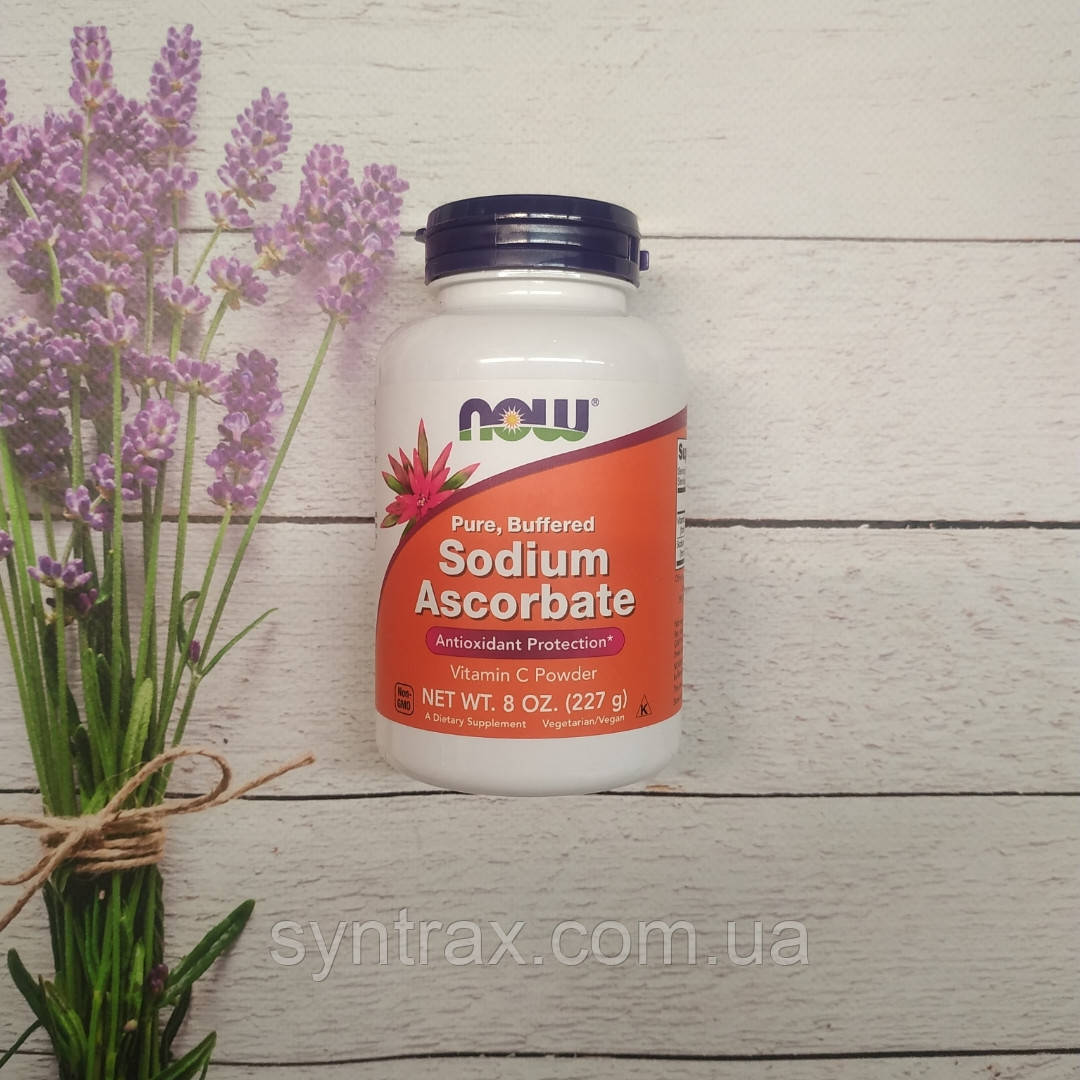 Now Foods Sodium Ascorbate 227 g Vitamin C powder, аскорбат натрію Вітамін C порошок