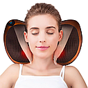 Роликова масажна подушка для шиї спини та плечей Massage pillow WJ008, Масажер для шиї, фото 3
