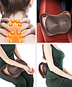 Роликова масажна подушка для шиї спини та плечей Massage pillow WJ008, Масажер для шиї, фото 4