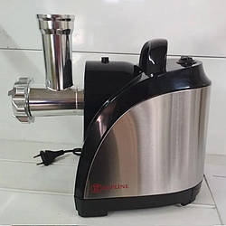 Електрична м'ясорубка з насадками для томатів Zepline ZP 001 Чорна Електром'ясорубка з реверсом