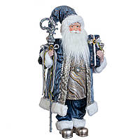 Фигурка Lefard Санта с посохом в синем 61х32 см 6011-003
