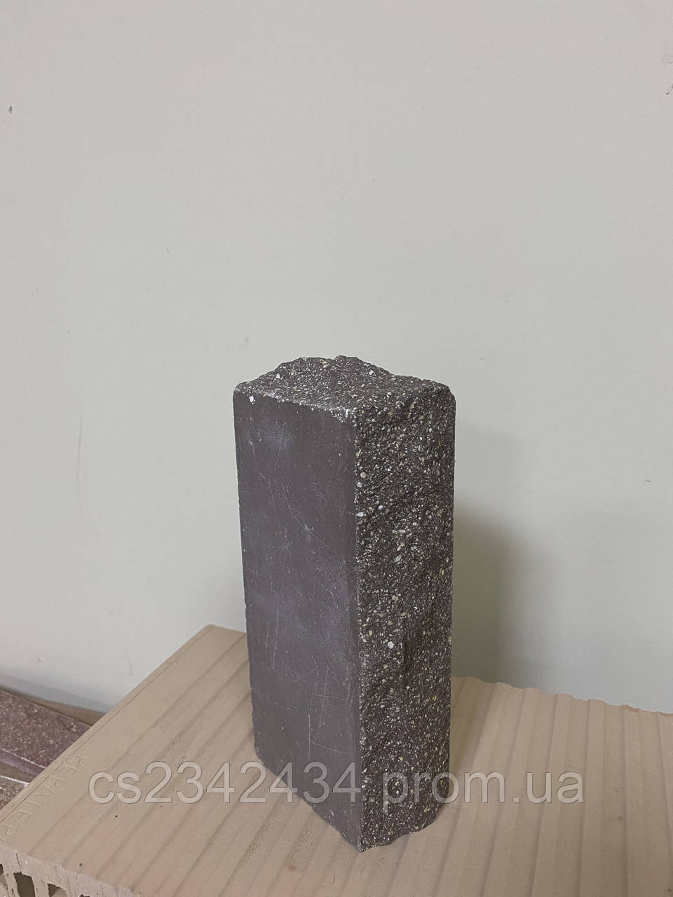 Цеглин облицювальний ECOBRICK скеля ложок-тичок 230x100x65 мм коричневий