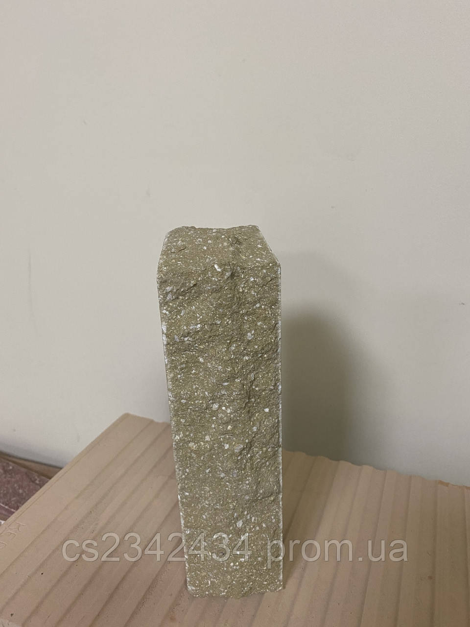 Цегла облицювальна ECOBRICK скеля ложок-тичок 230x100x65 мм оливка