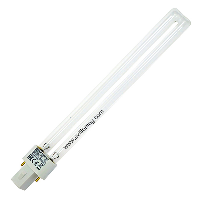 Лампа бактерицидна ультрафіолетова HNS S 11w OSRAM G23 PURITEC UV-C