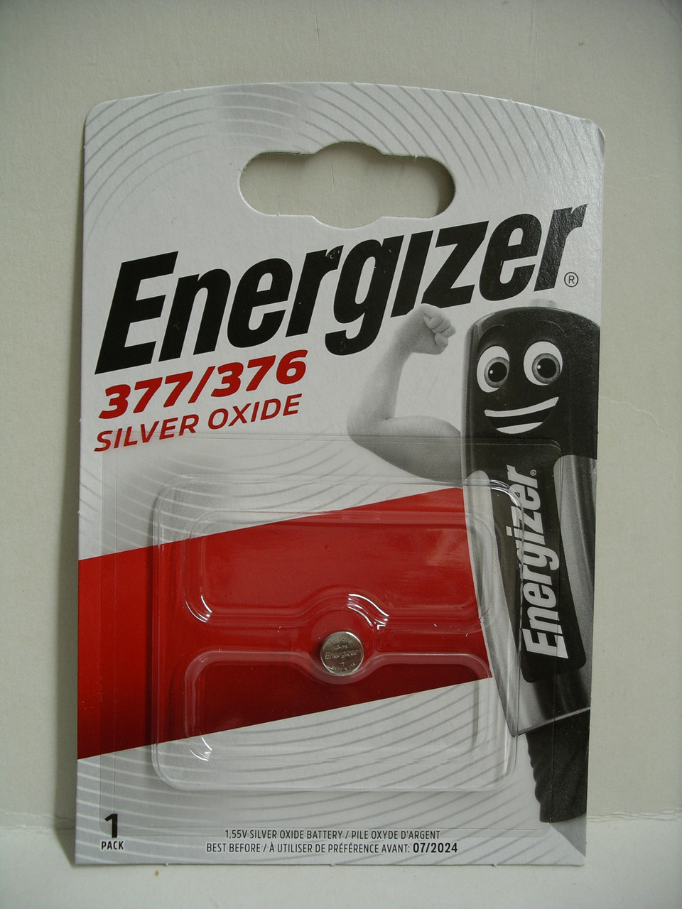 Батарейка Energizer 377/376 Silver Oxide — 1.5V