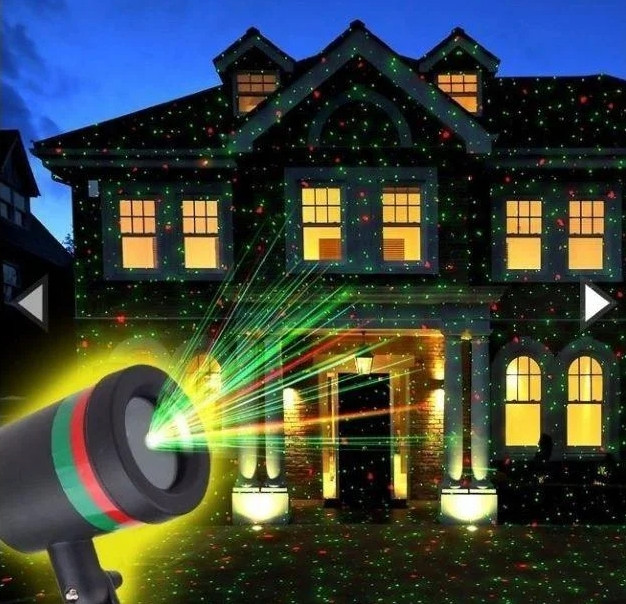 Зовнішній лазерний проектор Star Shower Lazer light Зірки, фото 1
