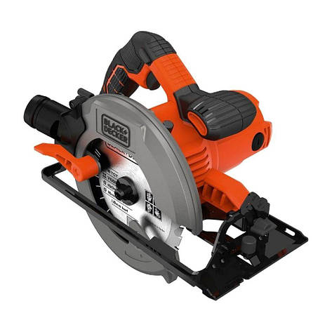 Дискова пила BLACK+DECKER CS1550, 1500 Вт, діаметр диска 190 мм, пропив 66 мм, фото 1