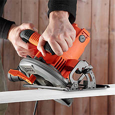 Дискова пила BLACK+DECKER CS1550, 1500 Вт, діаметр диска 190 мм, пропив 66 мм, фото 4