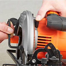 Дискова пила BLACK+DECKER CS1550, 1500 Вт, діаметр диска 190 мм, пропив 66 мм, фото 5