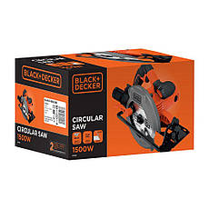 Дискова пила BLACK+DECKER CS1550, 1500 Вт, діаметр диска 190 мм, пропив 66 мм, фото 6