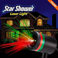 Зовнішній лазерний проектор Star Shower Lazer light Червоні і зелені зірки