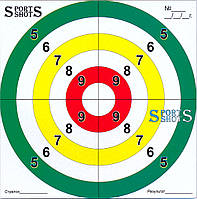 Мішень картонна S-Shots "Світлофор" 50 шт/пчк (138 мм х 138 мм)