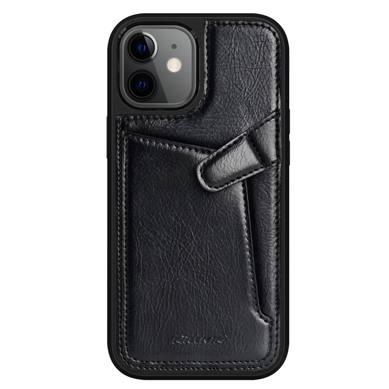 Nillkin Apple iPhone 12 Mini Aoge Leather Case Black Шкіряний Чохол Бампер