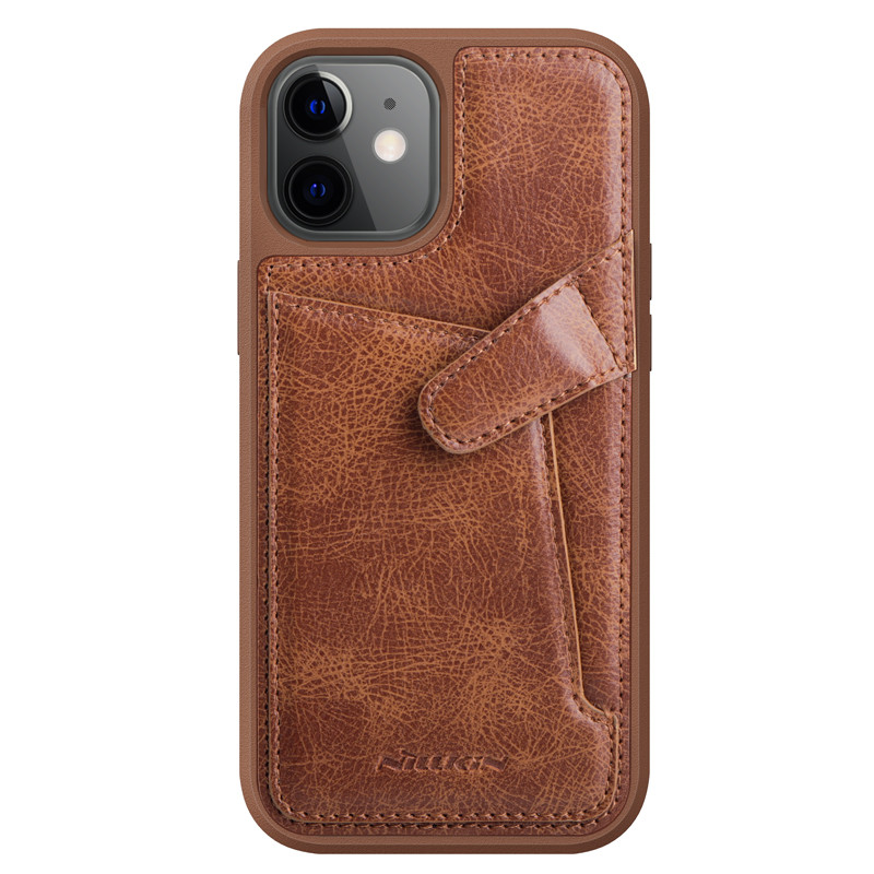 Nillkin Apple iPhone 12 Mini Aoge Leather Case Brown Шкіряний Чохол Бампер