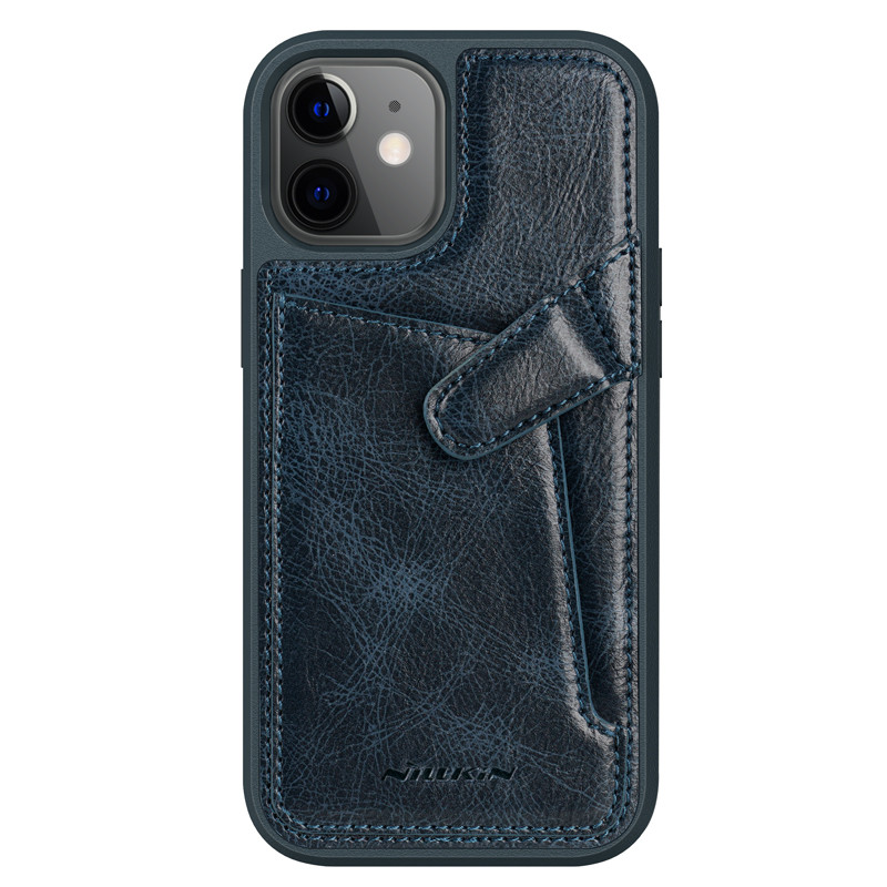Nillkin Apple iPhone 12 Mini Aoge Leather Case Blue Шкіряний Чохол Бампер
