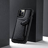 Nillkin Apple iPhone 12 Pro Max Aoge Leather Case Black Шкіряний Чохол Бампер, фото 5