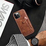 Nillkin Apple iPhone 12/12 Pro (6.1") Aoge Leather Case Brown Шкіряний Чохол Бампер, фото 5