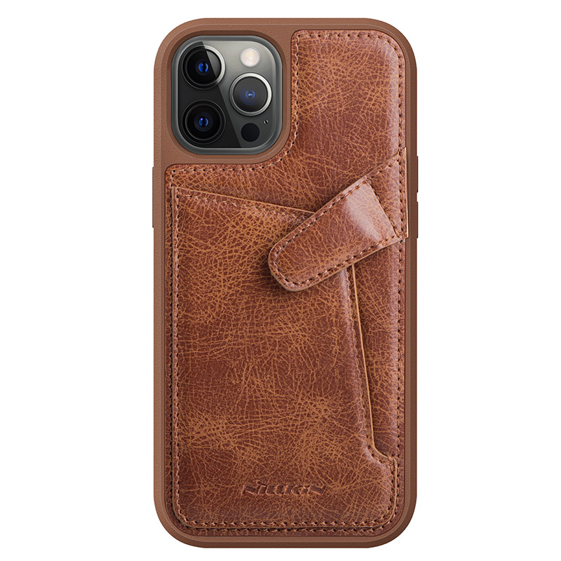 Nillkin Apple iPhone 12/12 Pro (6.1") Aoge Leather Case Brown Шкіряний Чохол Бампер
