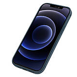 Nillkin Apple iPhone 12 Pro Max Aoge Leather Case Blue Шкіряний Чохол Бампер, фото 3