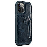Nillkin Apple iPhone 12 Pro Max Aoge Leather Case Blue Шкіряний Чохол Бампер, фото 4