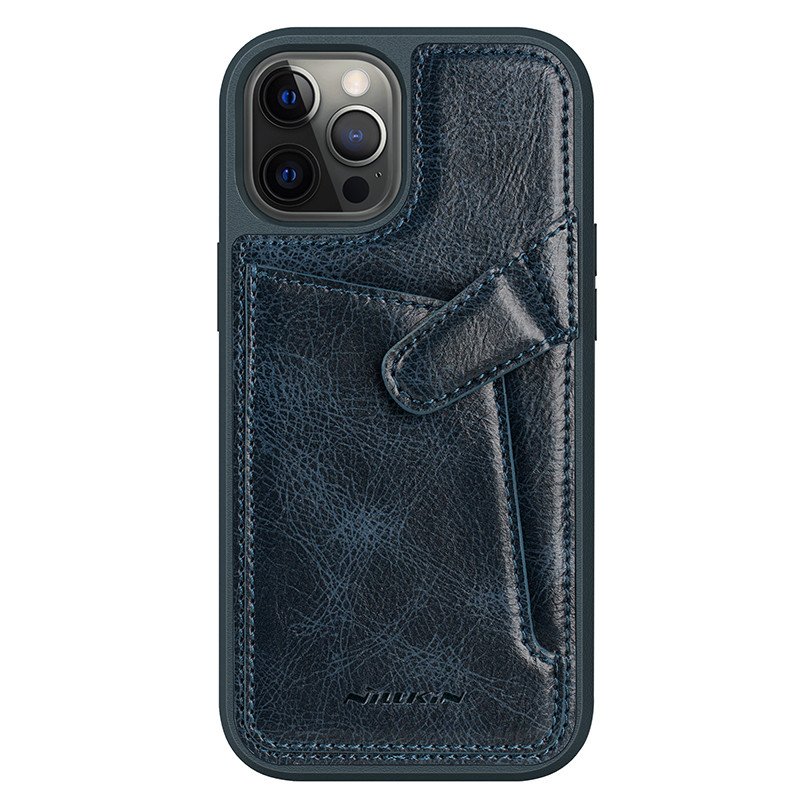 Nillkin Apple iPhone 12/12 Pro (6.1") Aoge Leather Case Blue Шкіряний Чохол Бампер