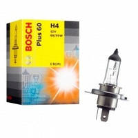 Лампа фарна А 12-60+55 ВАЗ H4 plus 50 ближній, далекий світ (Bosch)