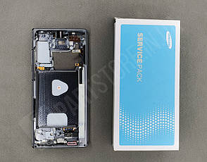 Дисплей Samsung N980 Grey Note 20 (GH82-23622A) сервісний оригінал у зборі з рамкою, фото 2