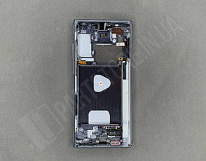 Дисплей Samsung N980 Grey Note 20 (GH82-23622A) сервісний оригінал у зборі з рамкою, фото 2
