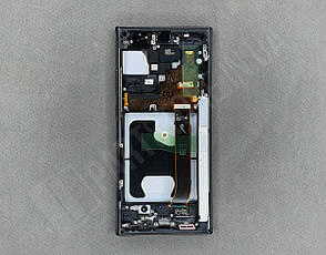 Дисплей Samsung N985 Black Note 20 Ultra (GH82-23596A) сервісний оригінал у зборі з рамкою, фото 2