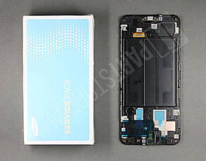 Дисплей Samsung A305 Black А30 2019 (GH82-19202A) сервісний оригінал у зборі з рамкою, фото 2