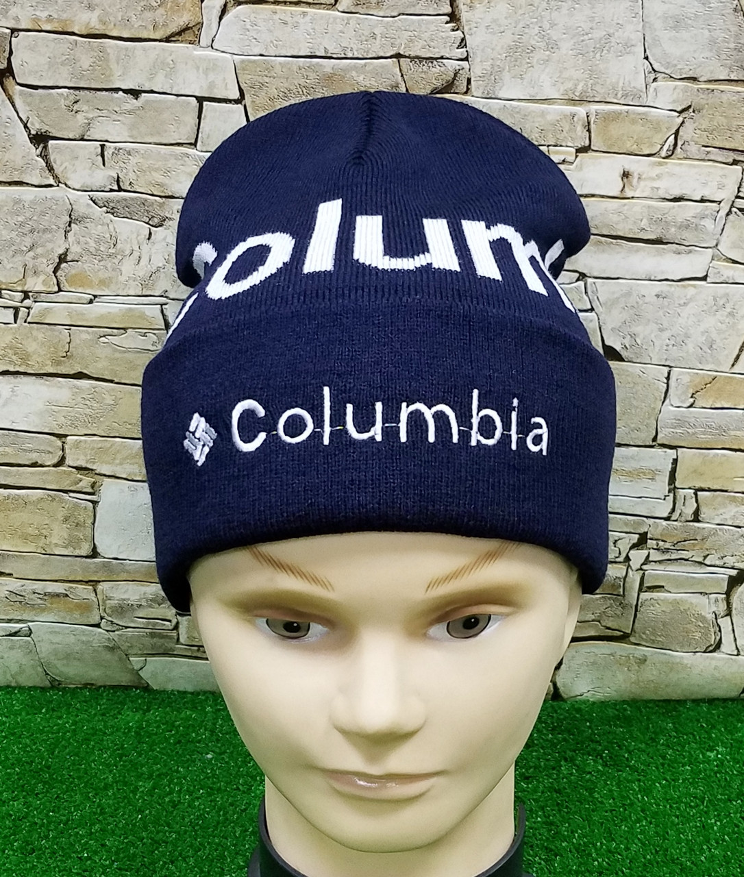 Шапка Columbia лопата стильна із закотом подвійна, фото 1