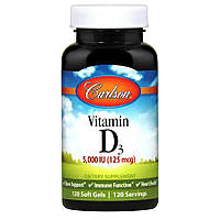 Витамины и минералы Carlson Labs Vitamin D3 5000 IU, 120 капсул