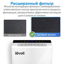 ОЧИЩУВАЧ ПОВІТРЯ SMART LEVOIT LV-H131S З HEPA-ФІЛЬТРОМ, ДИСТАНЦІЙНЕ УПРАВЛІННЯ, НАБІР РЕЗЕРВНИХ ФІЛЬТРІВ., фото 3