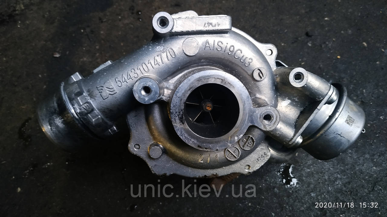 Турбіна BorgWarner 1.5 dсi Euro 6 Рено Меган 3, Сценік 3, Лагуна 3 б/в (54389700006, 54431014770)