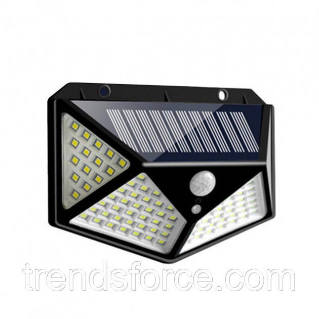 Ліхтар прожектор на сонячній батареї з датчиком руху Solar Wall Lamp SH-100 Cob 184053