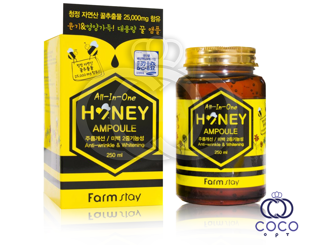 Ампульних сироватка Farmstay All In One Honey Ampoule з медом і матковим молочком