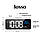 Годинник електронний настільний LED Losso Premium (BT) з термометром, білий світлодіодний годинник на стіл, фото 3