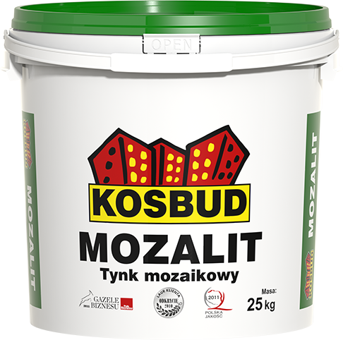 Штукатурка акрилова мозаїчна, MOZALIT, серія NTM, відро 25 кг