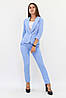 Модний жіночий костюм Melage, блакитний, фото 3