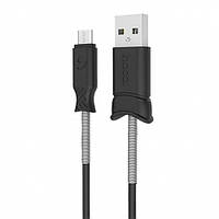 USB кабель Hoco X24 Pisces Charging Micro USB (Чорний)